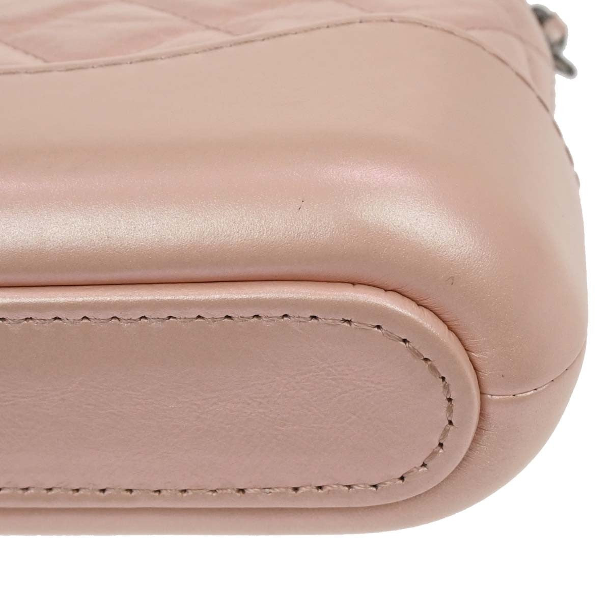 Chanel Light Pink Lambskin Calfskin Gabrielle Shoulder Bag
