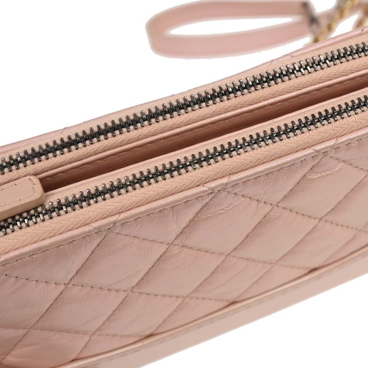 Chanel Light Pink Lambskin Calfskin Gabrielle Shoulder Bag