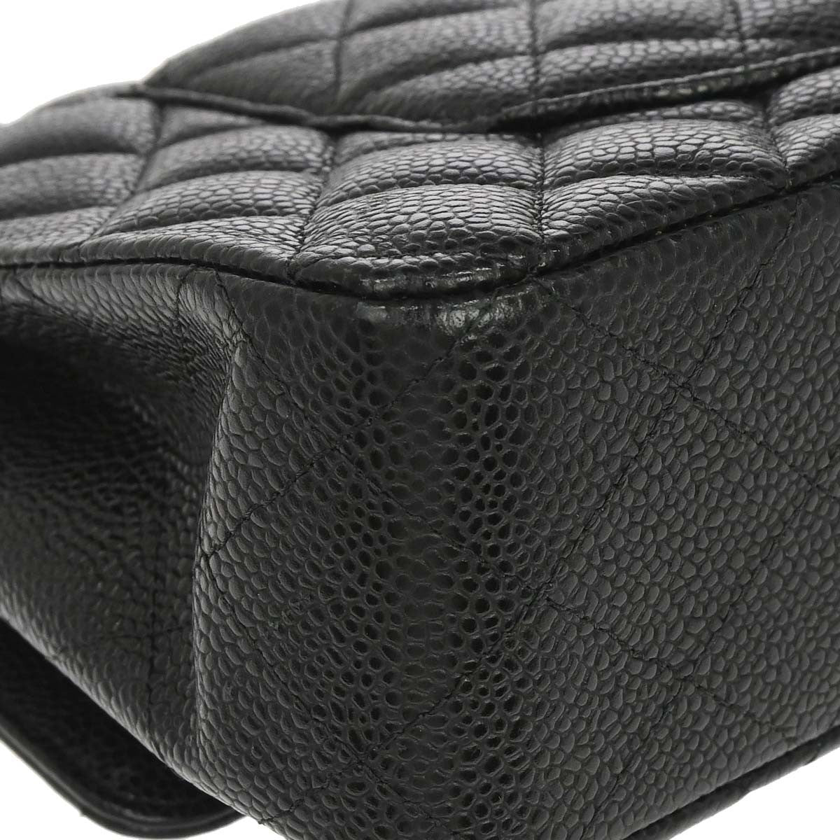 Chanel Black Calfskin Medium Classic Double Flap Shoulder Bag