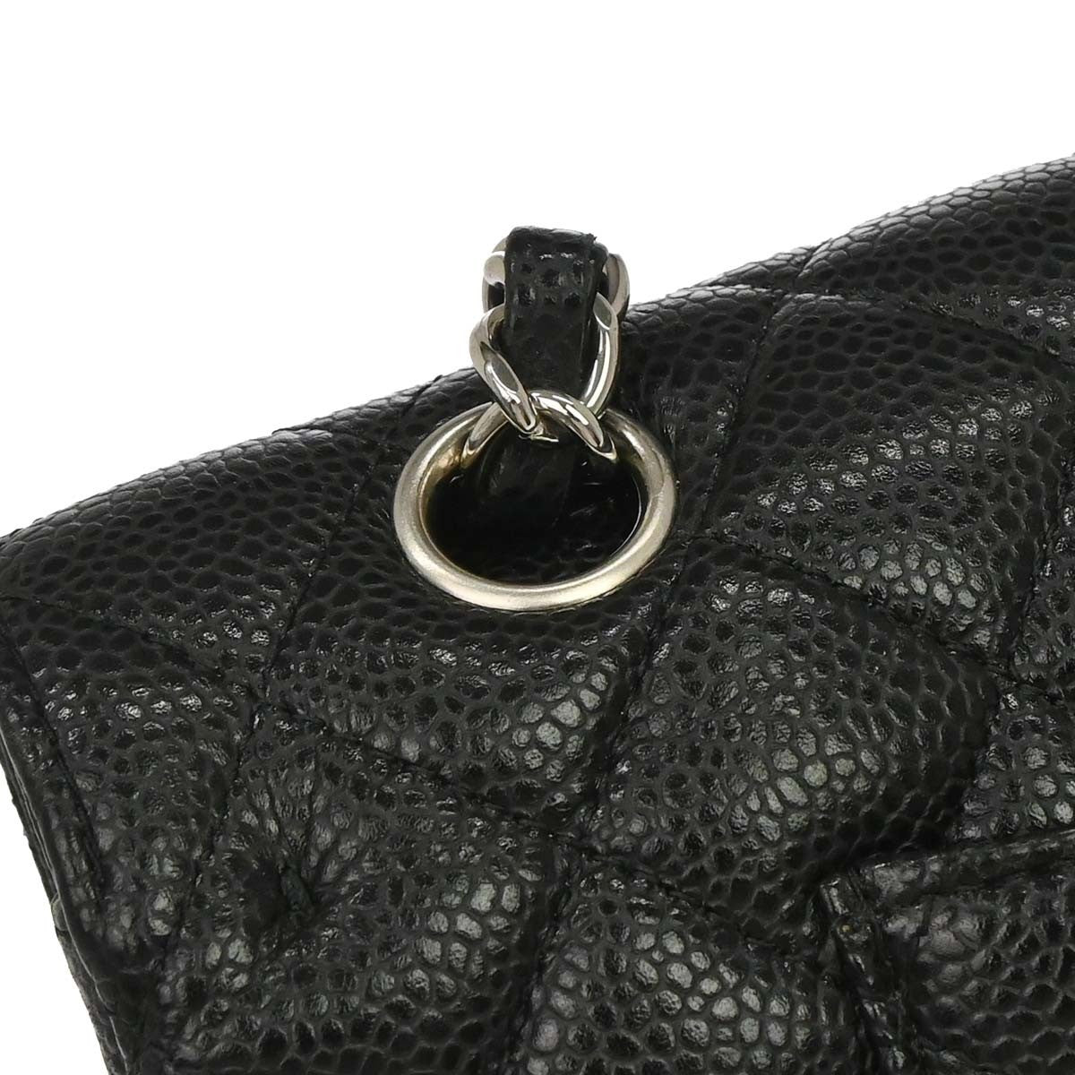 Chanel Black Calfskin Medium Classic Double Flap Shoulder Bag