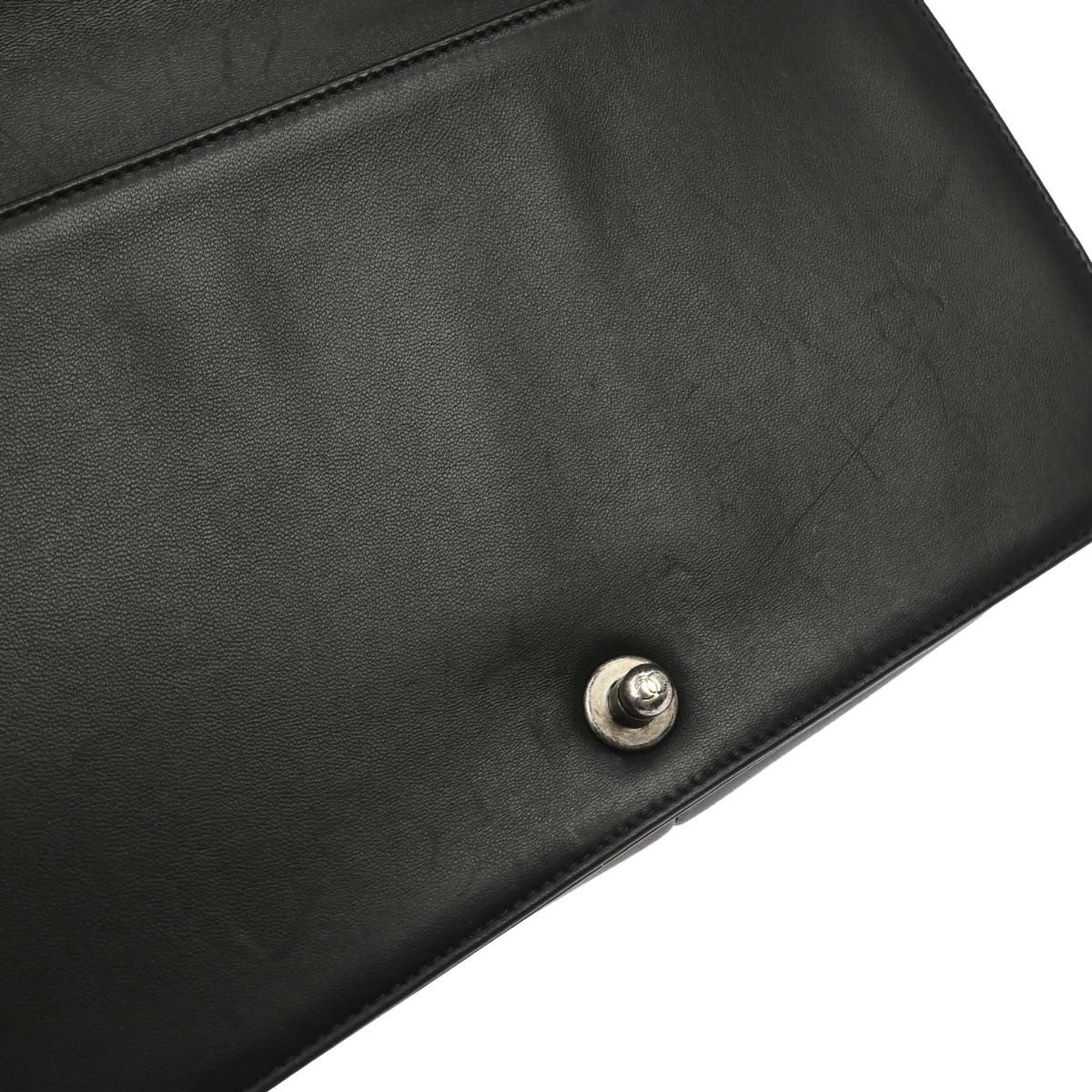 Chanel Boy Black Lambskin Medium Shoulder Bag