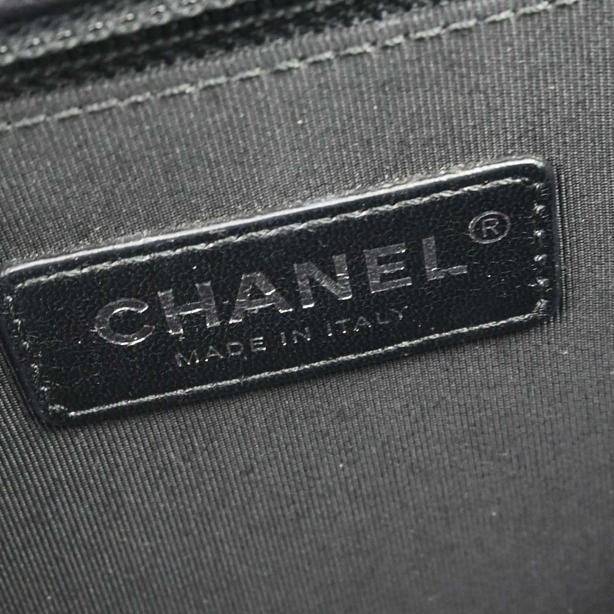 Chanel Boy Black Lambskin Medium Shoulder Bag