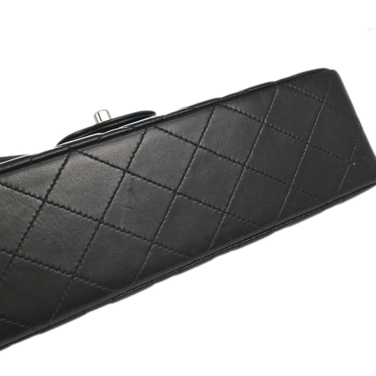 Chanel Black Lambskin Small Classic Double Flap Shoulder Bag