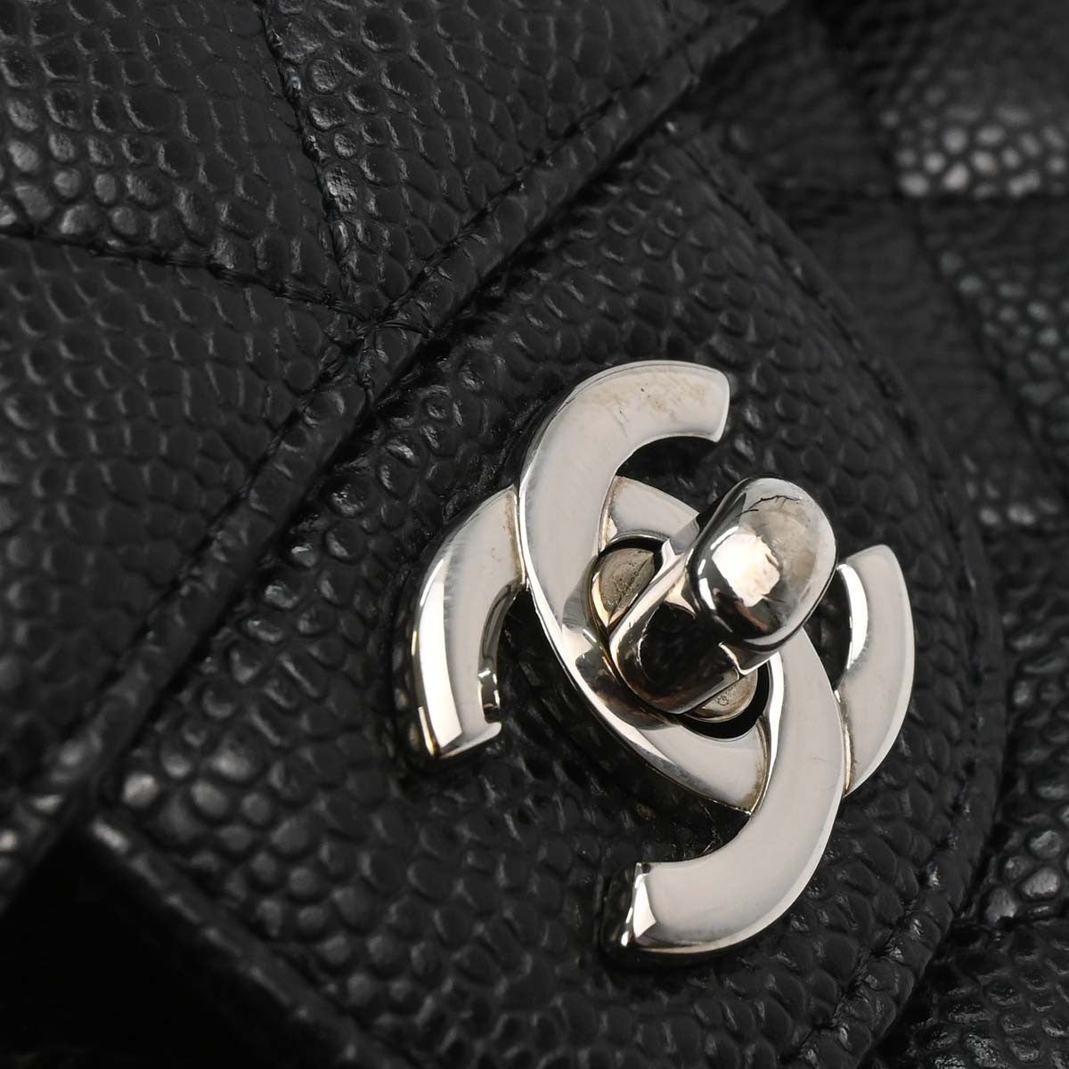 Chanel Black Calfskin Medium Classic Double Flap Shoulder Bag