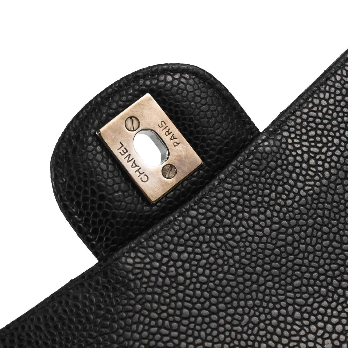 Chanel Black Calfskin Medium Classic Double Flap Shoulder Bag