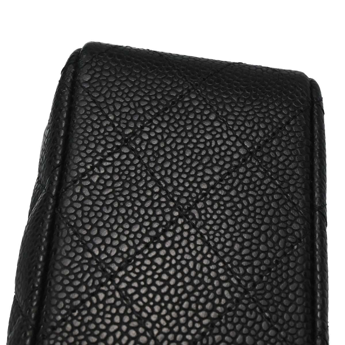 Chanel Black Calfskin Medium Classic Double Flap Shoulder Bag