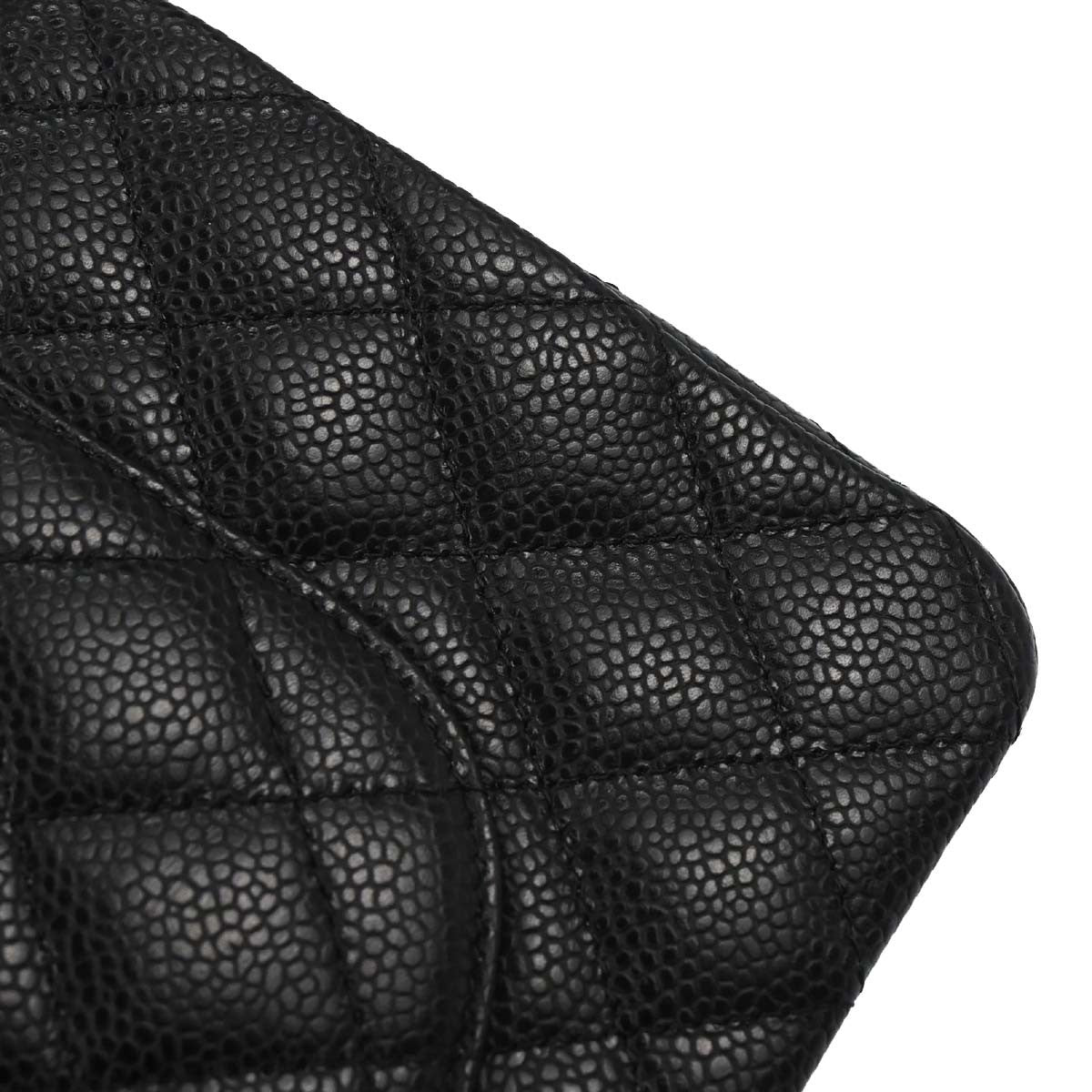 Chanel Black Calfskin Medium Classic Double Flap Shoulder Bag