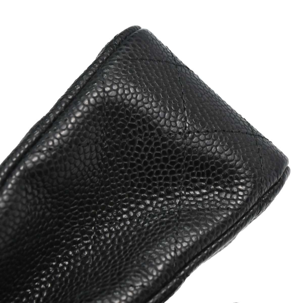 Chanel Black Calfskin Medium Classic Double Flap Shoulder Bag