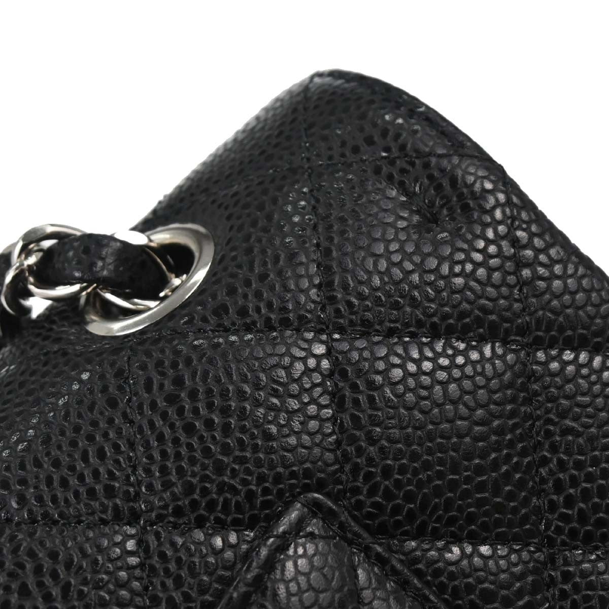 Chanel Black Calfskin Medium Classic Double Flap Shoulder Bag