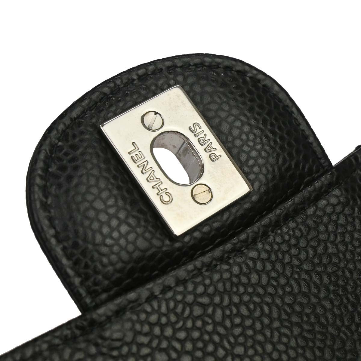 Chanel Black Calfskin Medium Classic Double Flap Shoulder Bag