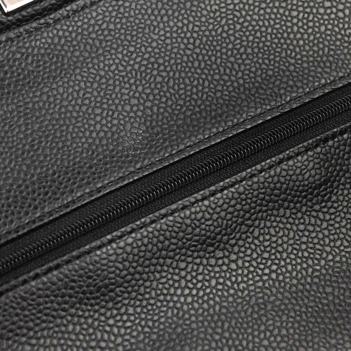 Chanel Black Calfskin Medium Classic Double Flap Shoulder Bag