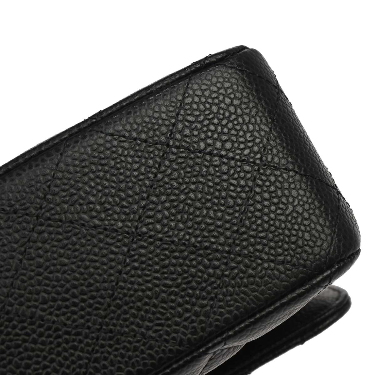Chanel Black Calfskin Medium Classic Double Flap Shoulder Bag
