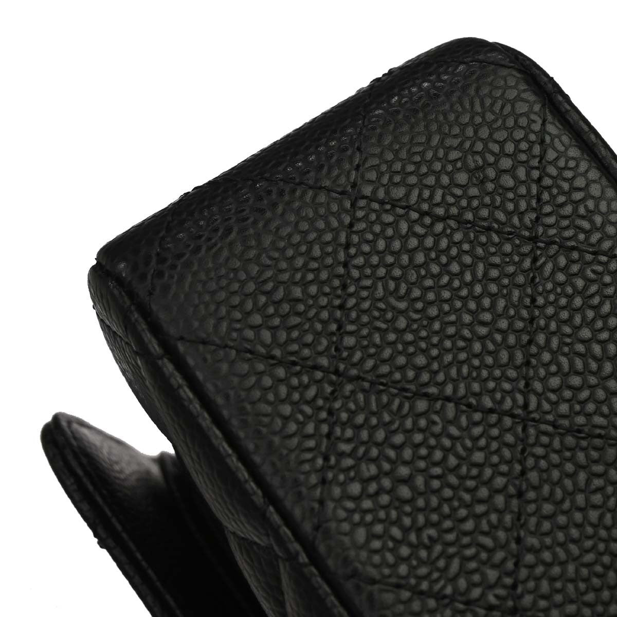 Chanel Black Calfskin Medium Classic Double Flap Shoulder Bag
