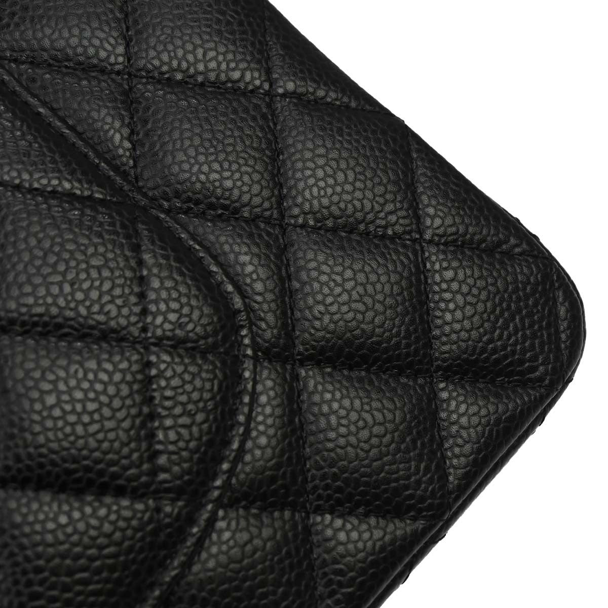 Chanel Black Calfskin Medium Classic Double Flap Shoulder Bag