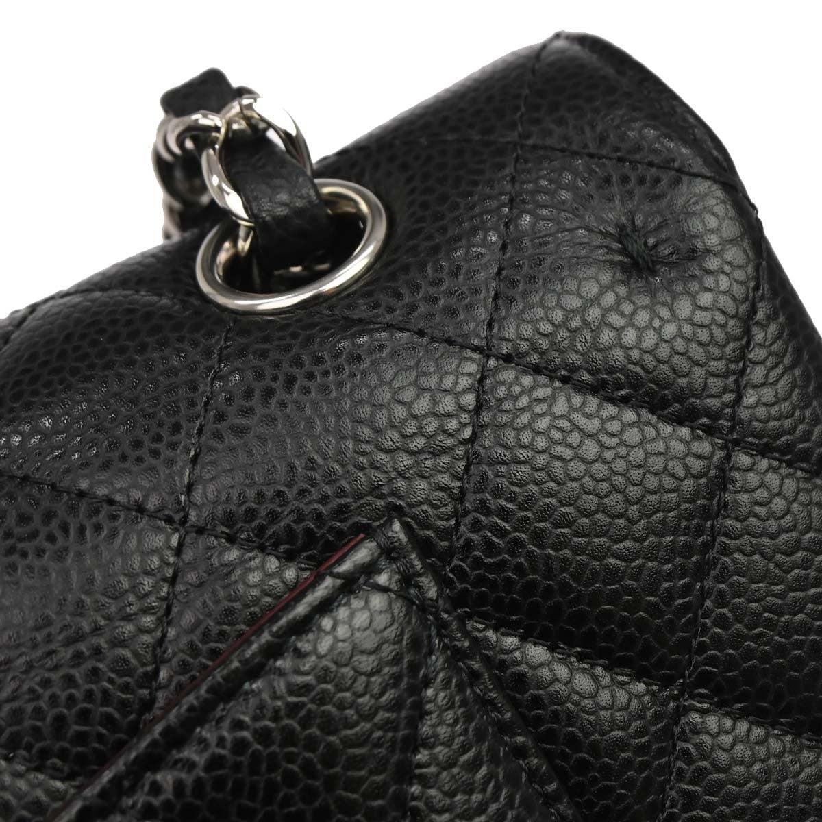Chanel Black Calfskin Medium Classic Double Flap Shoulder Bag