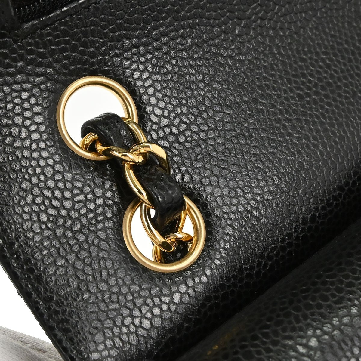 Chanel Black Calfskin Small Classic Double Flap Shoulder Bag