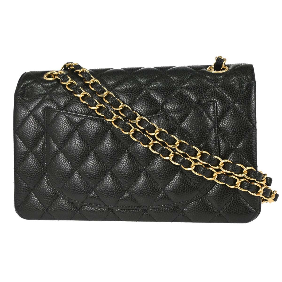 Chanel Black Calfskin Small Classic Double Flap Shoulder Bag