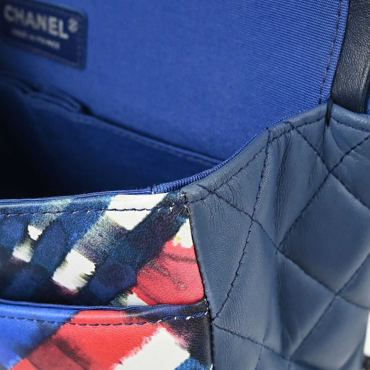 Chanel Navy Lambskin Airline Medium Classic Double Flap Shoulder Bag