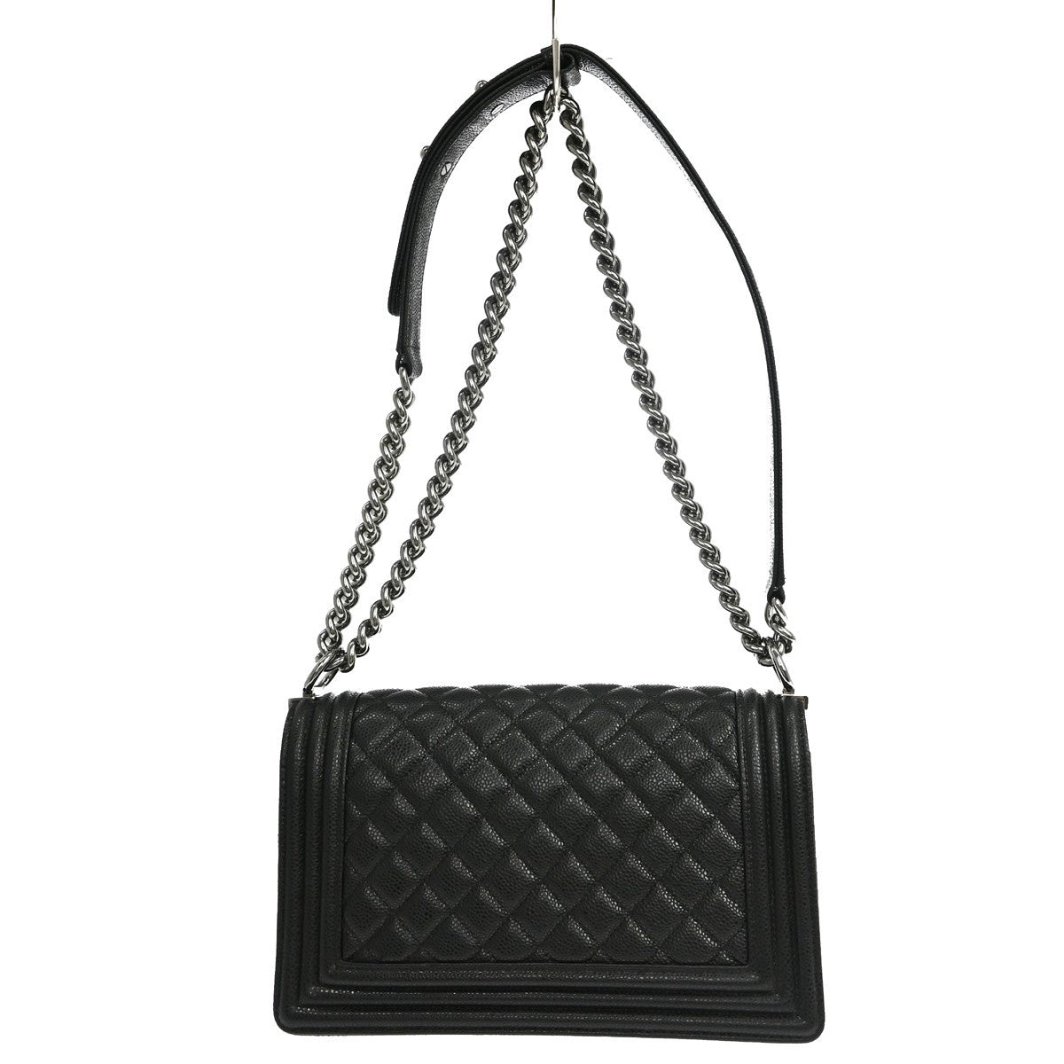 Chanel Boy Black Calfskin Medium Shoulder Bag