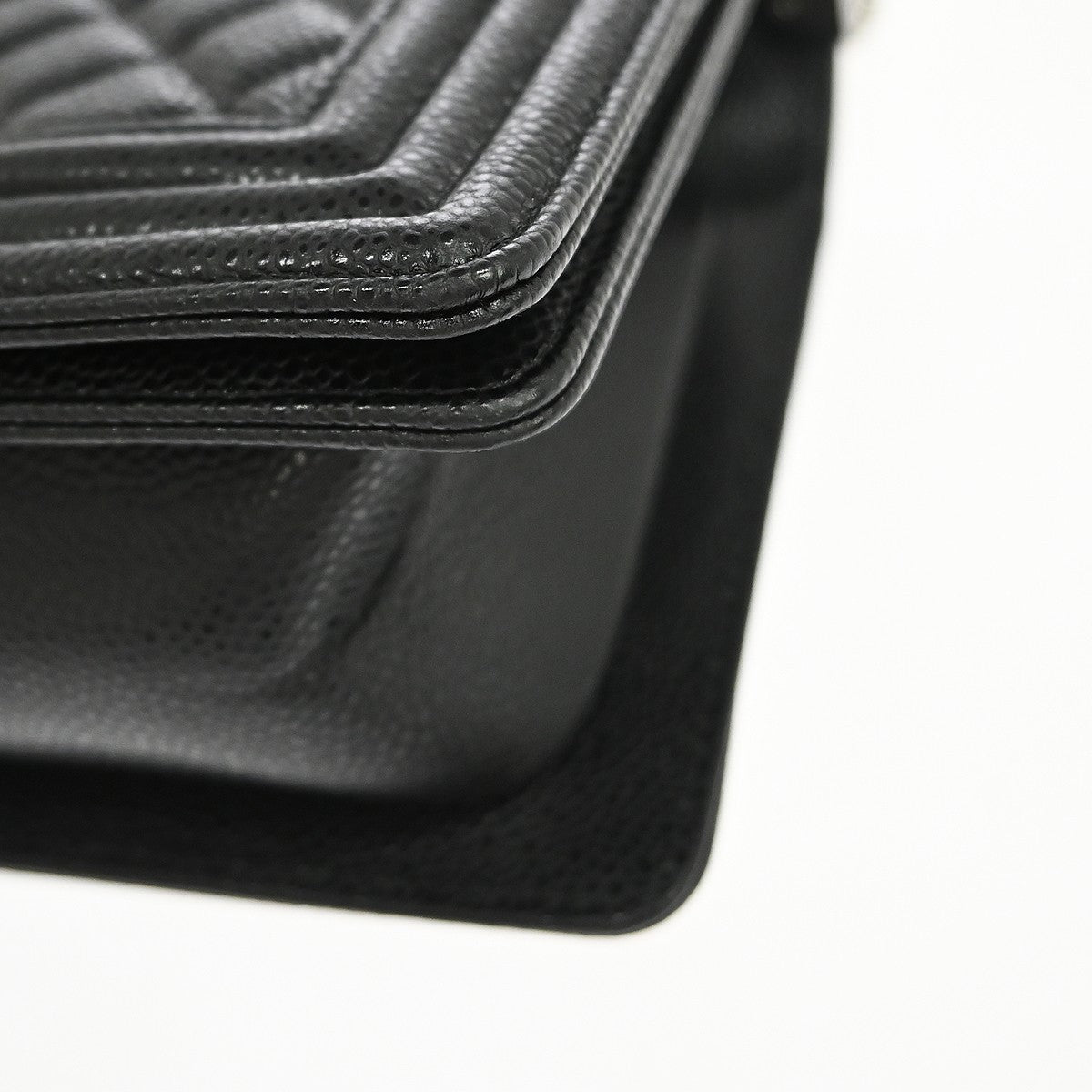 Chanel Boy Black Calfskin Medium Shoulder Bag