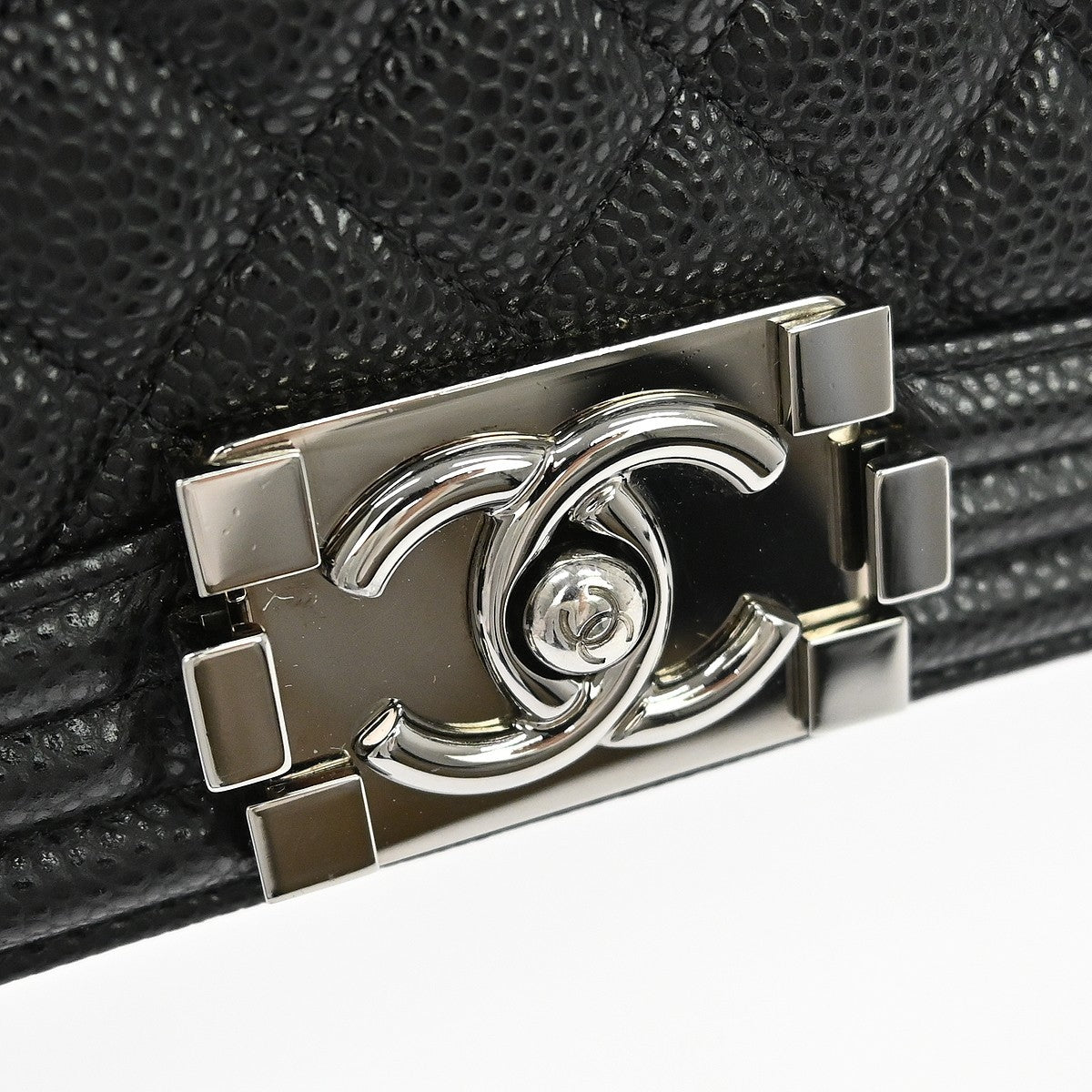 Chanel Boy Black Calfskin Medium Shoulder Bag