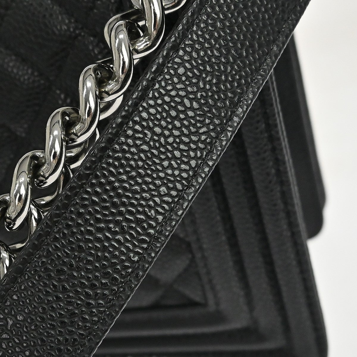Chanel Boy Black Calfskin Medium Shoulder Bag