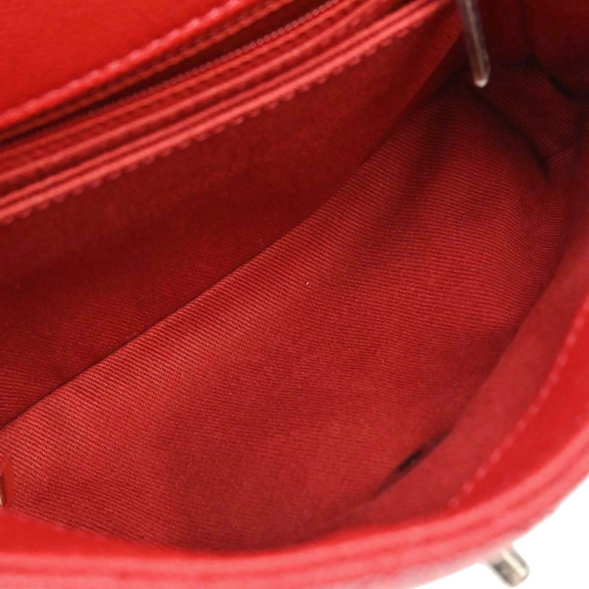 Chanel Red Calfskin Coco Handle 2way Handbag