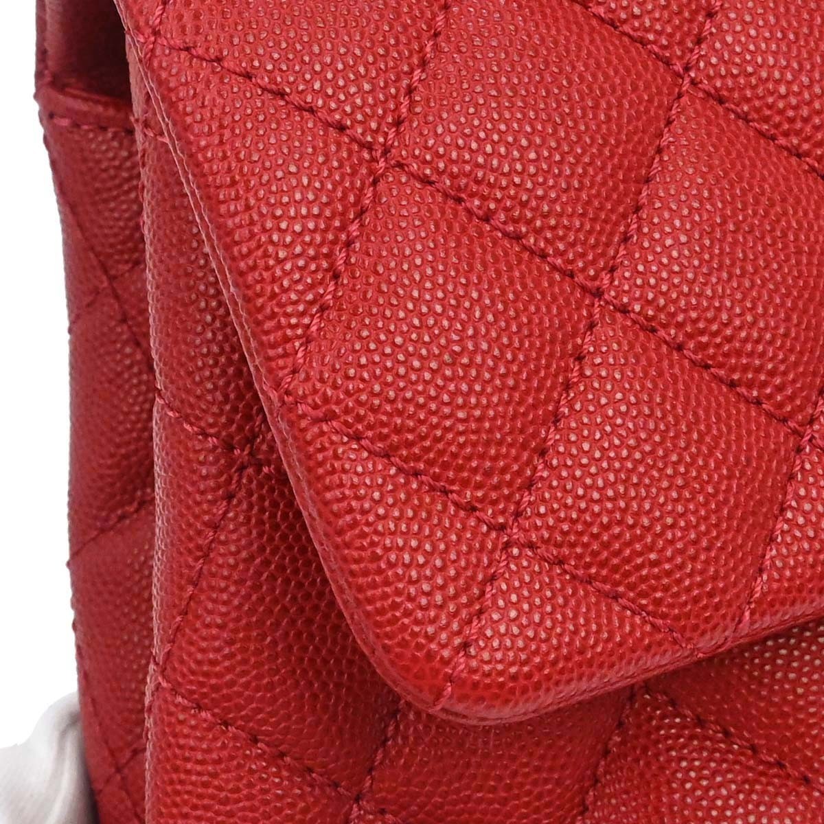 Chanel Red Calfskin Coco Handle 2way Handbag