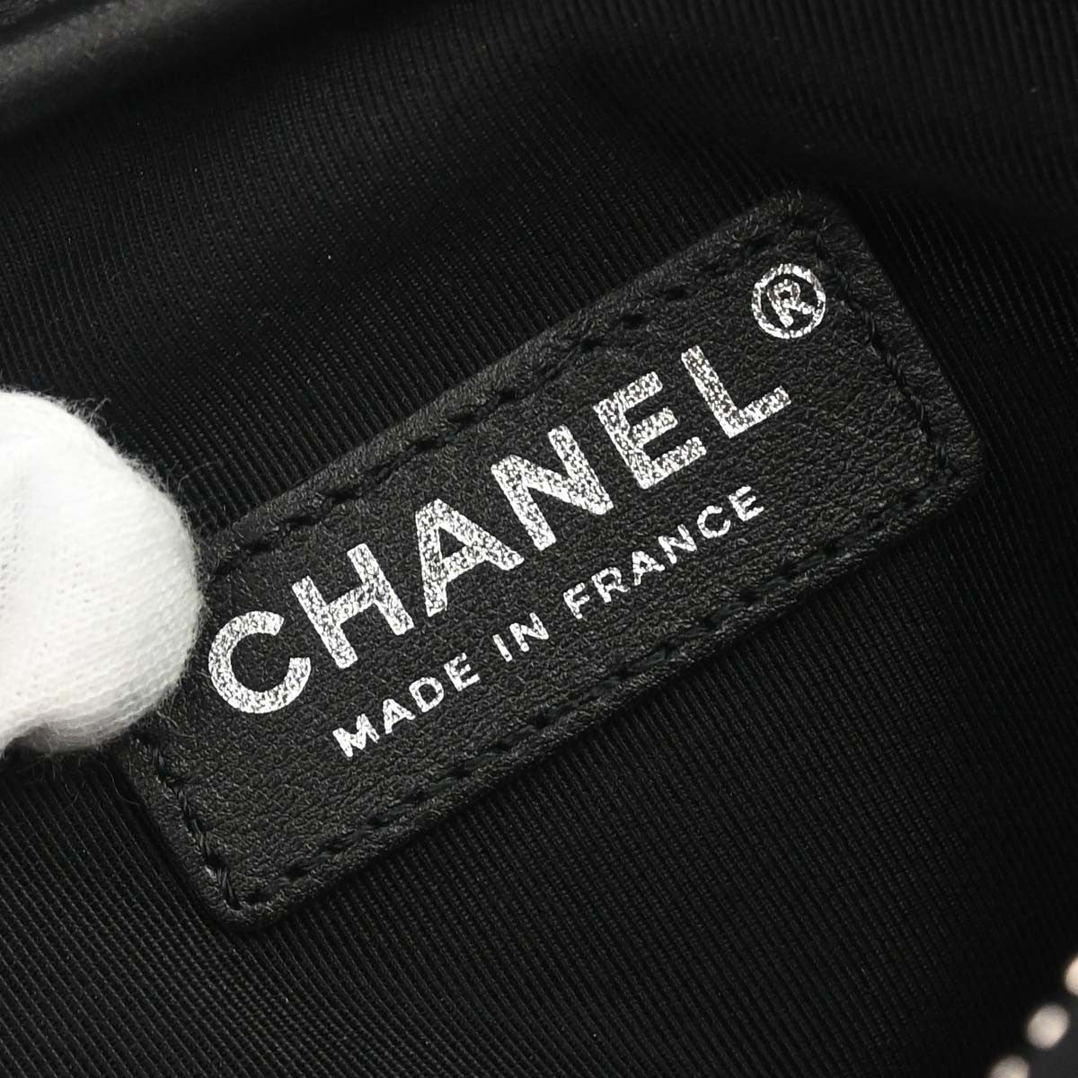 Chanel Black Lambskin Ultra Pocket Camera Bag