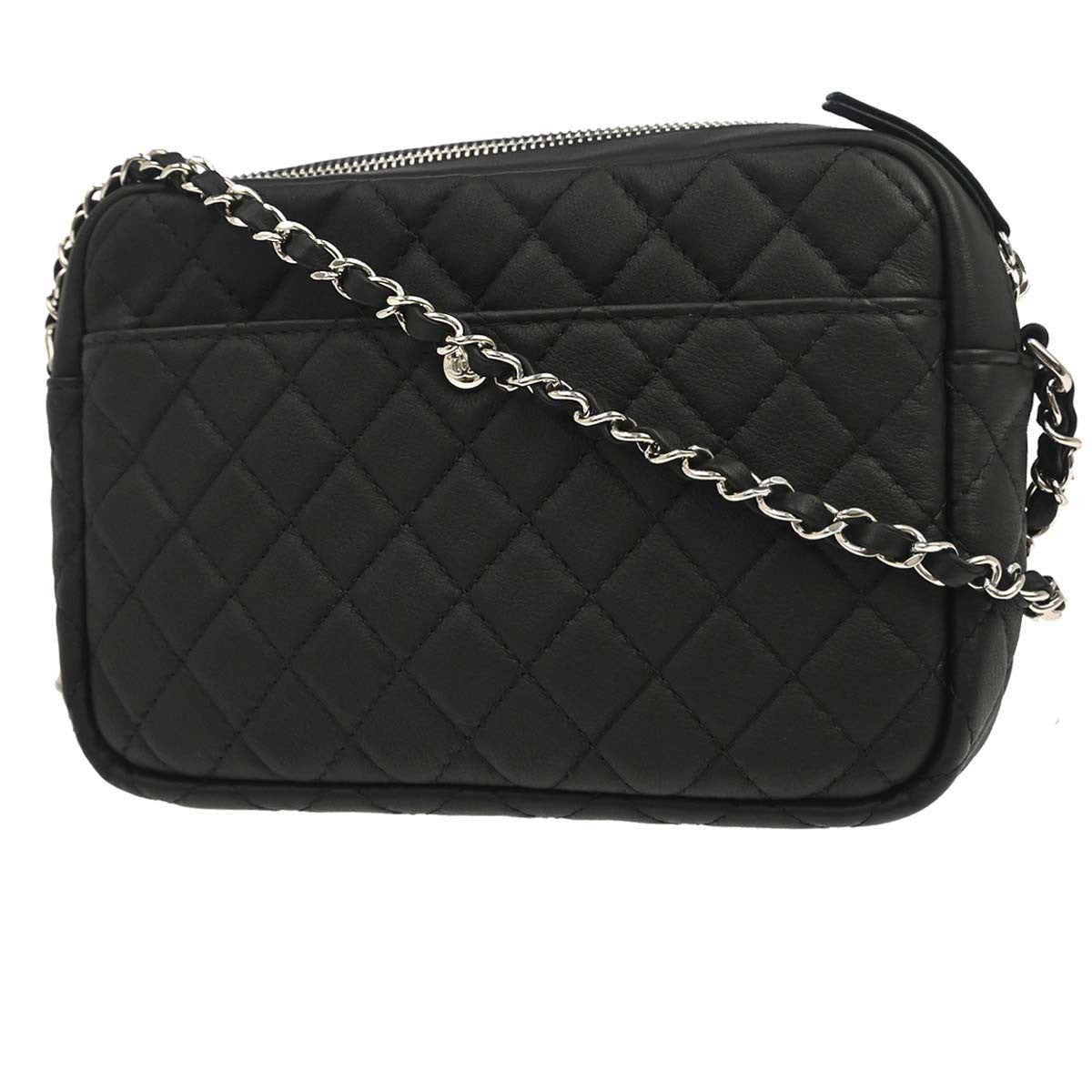 Chanel Black Lambskin Ultra Pocket Camera Bag