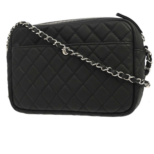 Chanel Black Lambskin Ultra Pocket Camera Bag