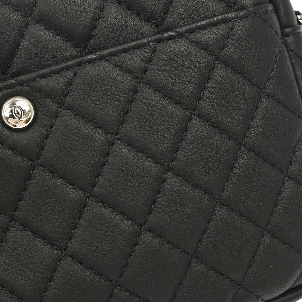 Chanel Black Lambskin Ultra Pocket Camera Bag