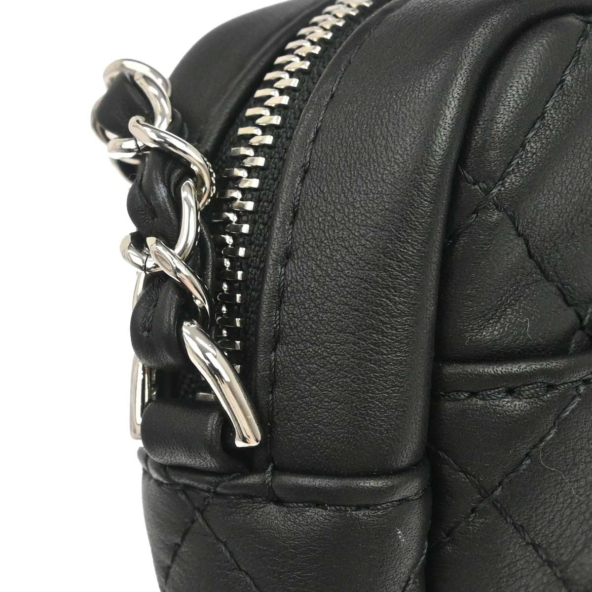 Chanel Black Lambskin Ultra Pocket Camera Bag