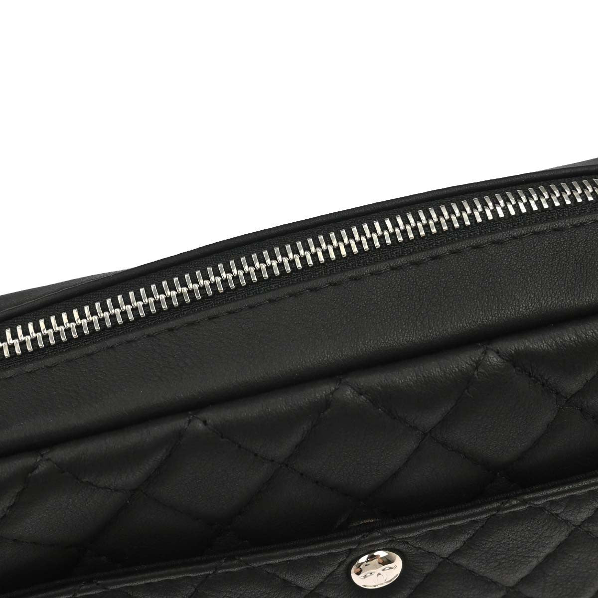Chanel Black Lambskin Ultra Pocket Camera Bag