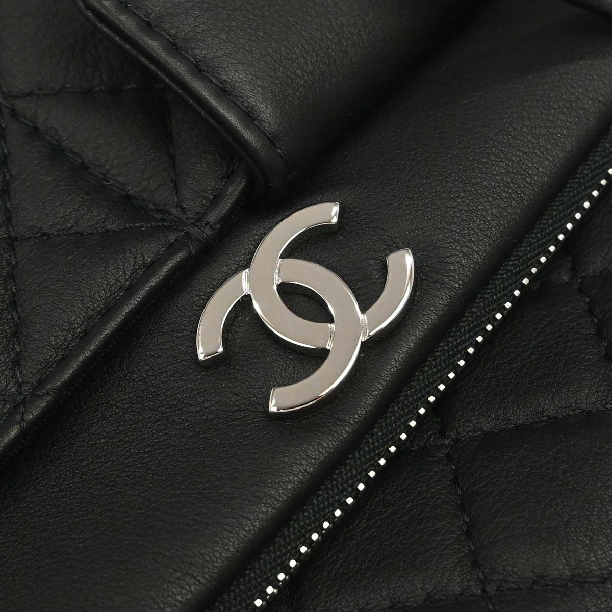 Chanel Black Lambskin Ultra Pocket Camera Bag
