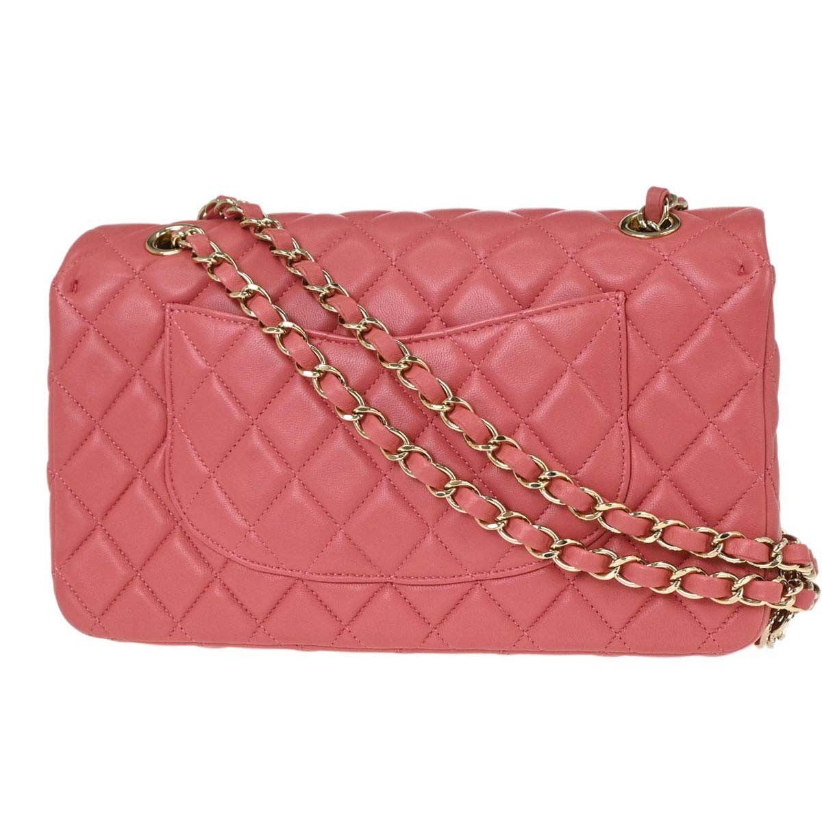 Chanel Pink Lambskin Valentine Shoulder Bag