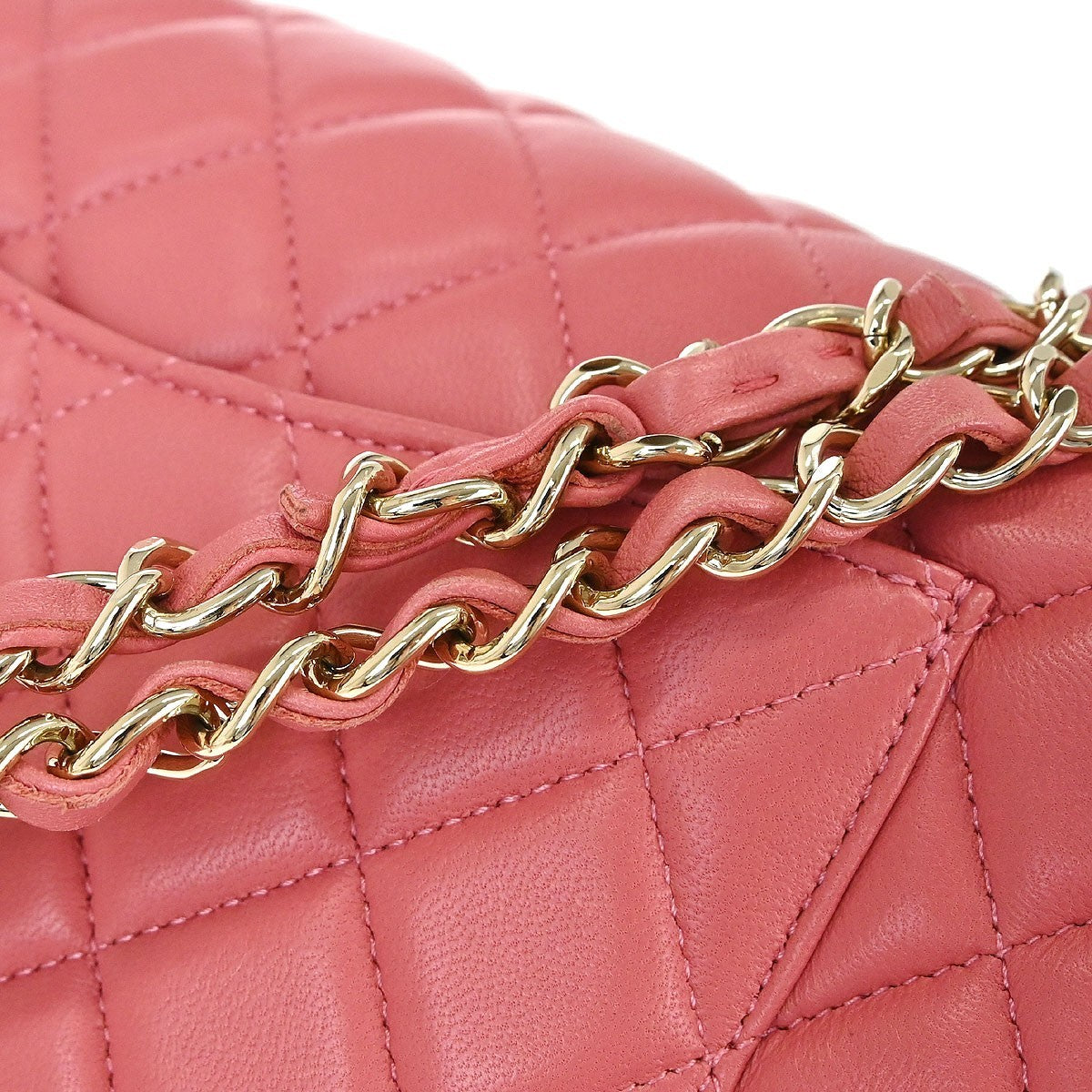 Chanel Pink Lambskin Valentine Shoulder Bag