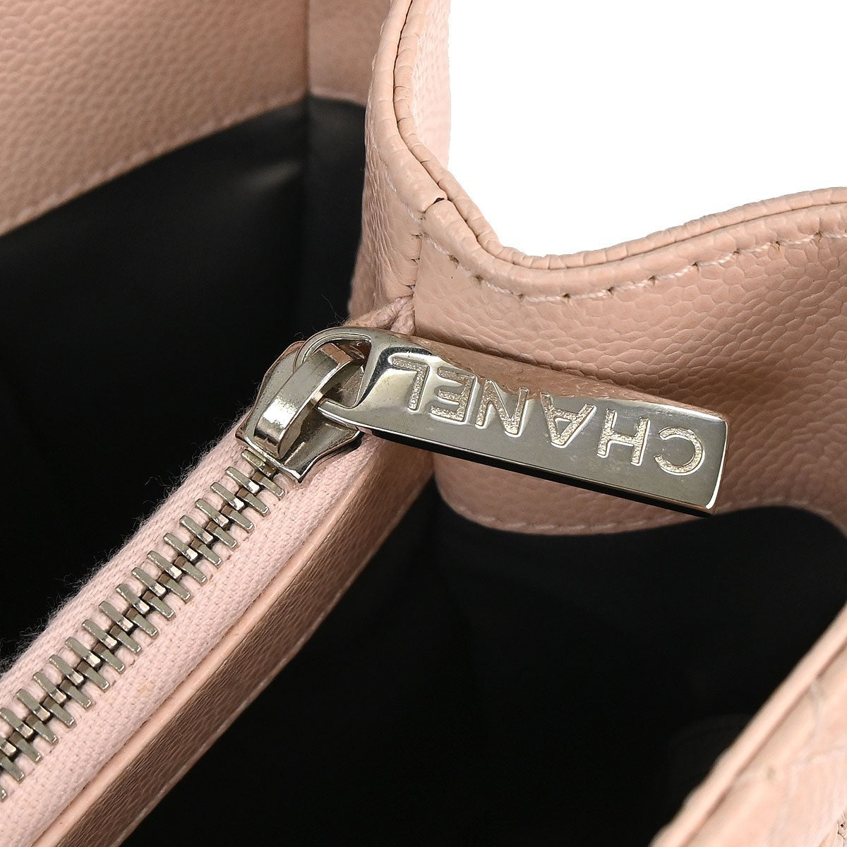 Chanel Light Pink Calfskin Grand Shopping Tote GST Chain Handbag