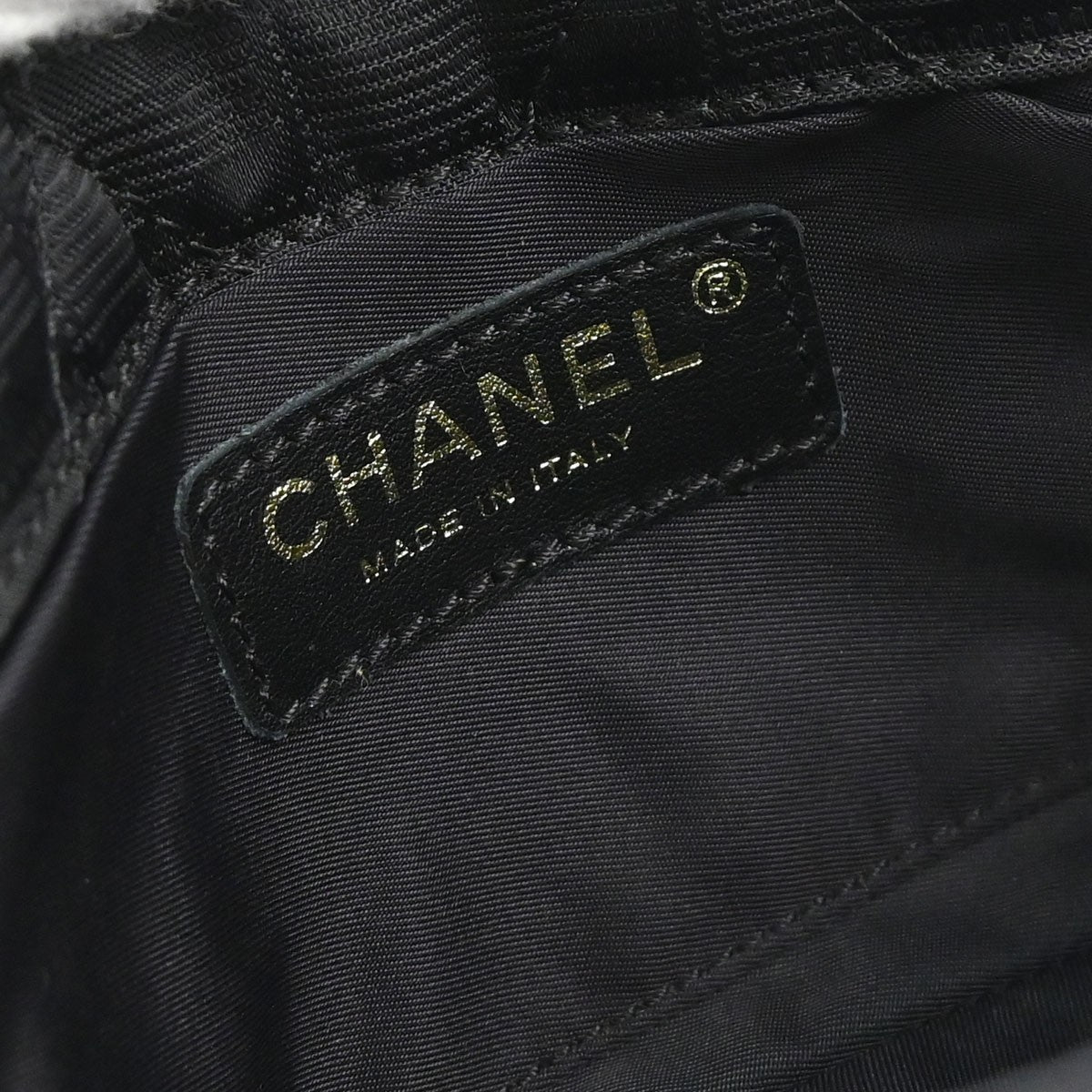 Chanel Black Nylon Jacquard Travel Mini Classic Single Flap Handbag