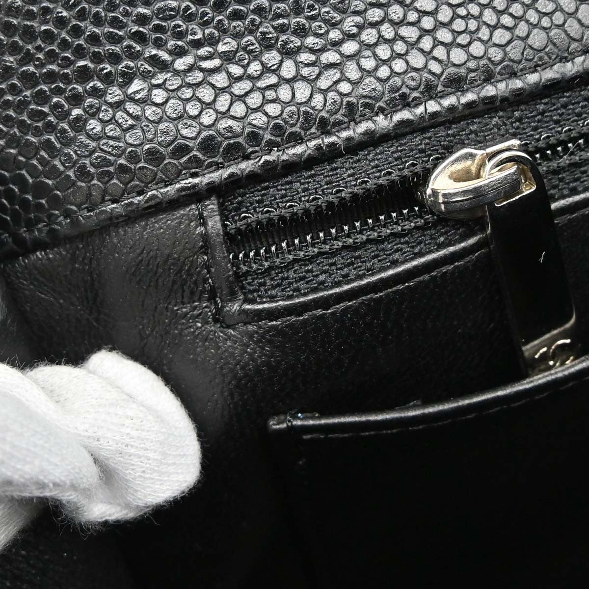 Chanel Black Calfskin Jumbo Classic Flap Shoulder Bag