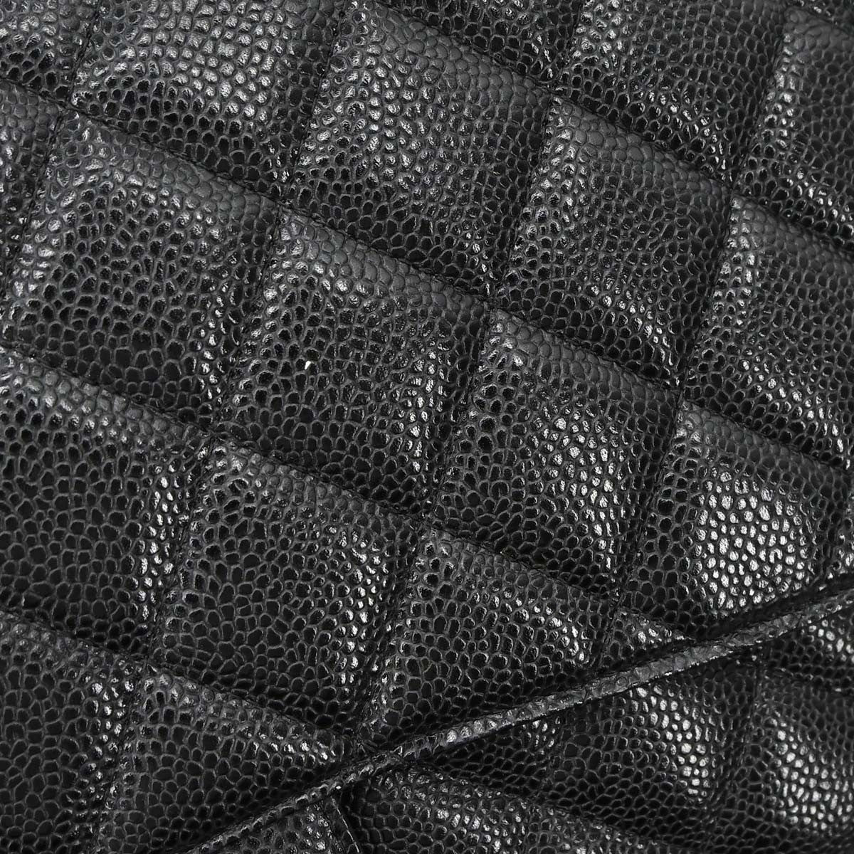 Chanel Black Calfskin Jumbo Classic Flap Shoulder Bag