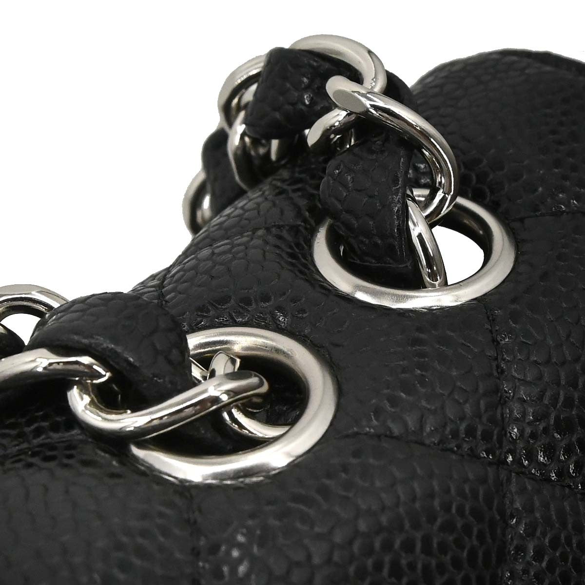 Chanel Black Calfskin Jumbo Classic Flap Shoulder Bag