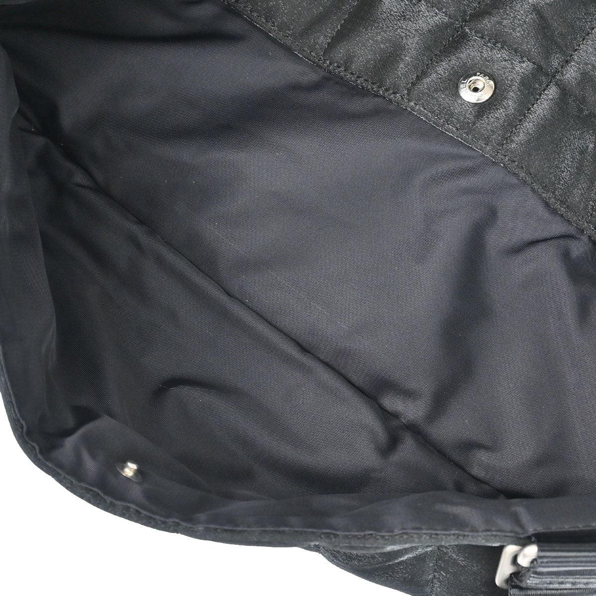 Chanel Black Nylon Choco Bar Sport Line Duffle Handbag