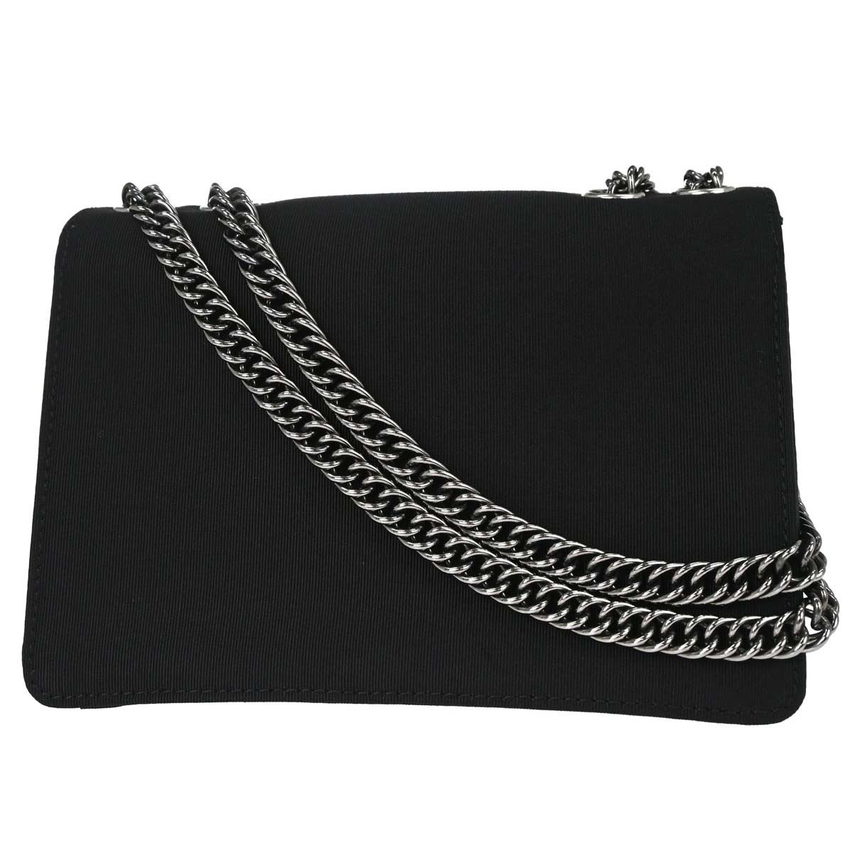 Chanel Black Canvas Classic Single Flap Shoulder Bag