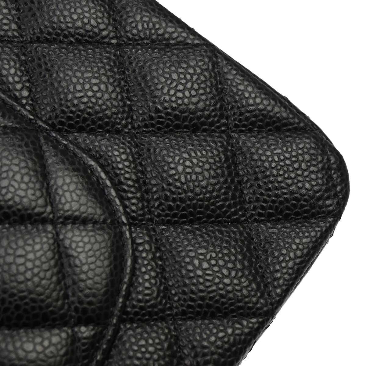 Chanel Black Calfskin Medium Classic Double Flap Shoulder Bag