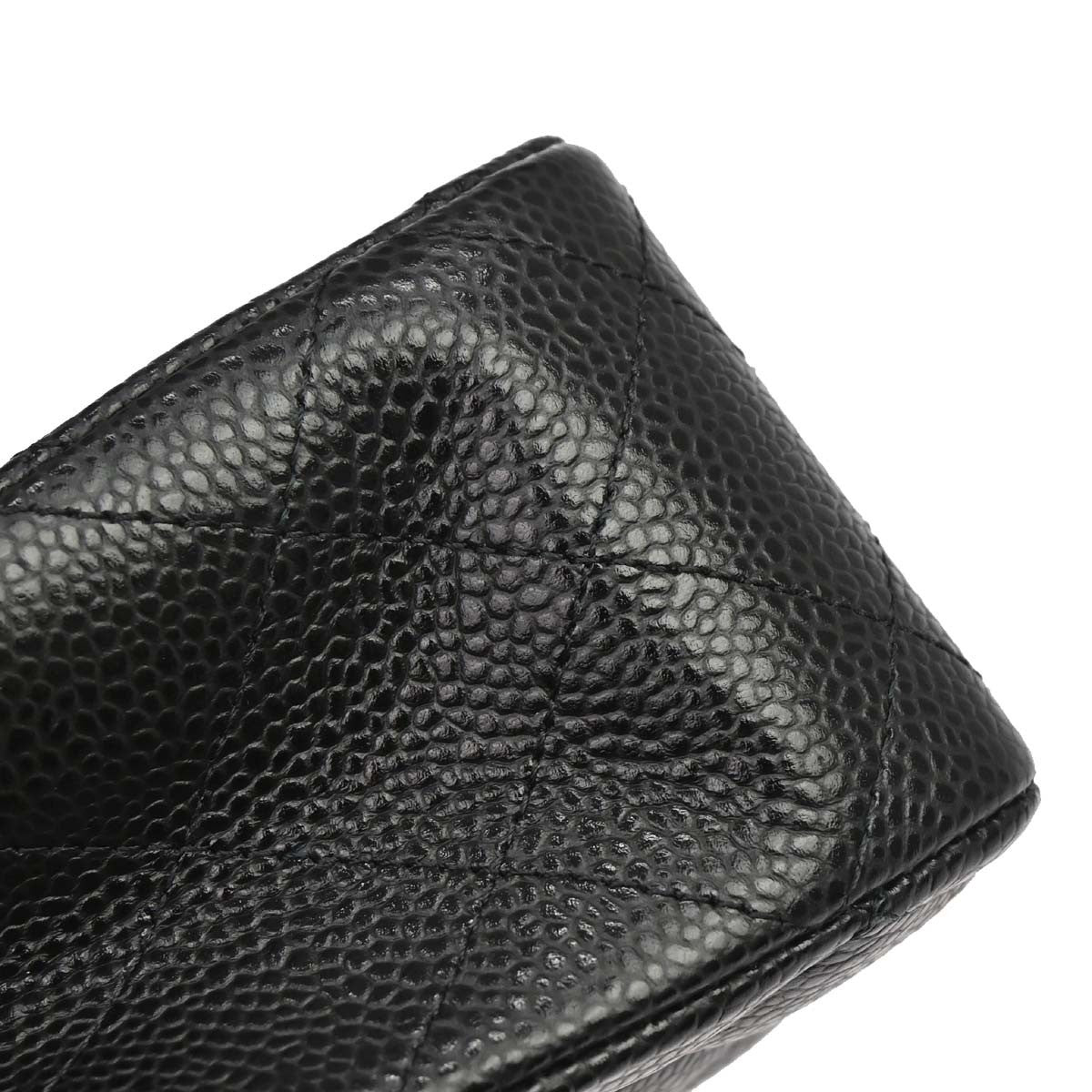 Chanel Black Calfskin Medium Classic Double Flap Shoulder Bag
