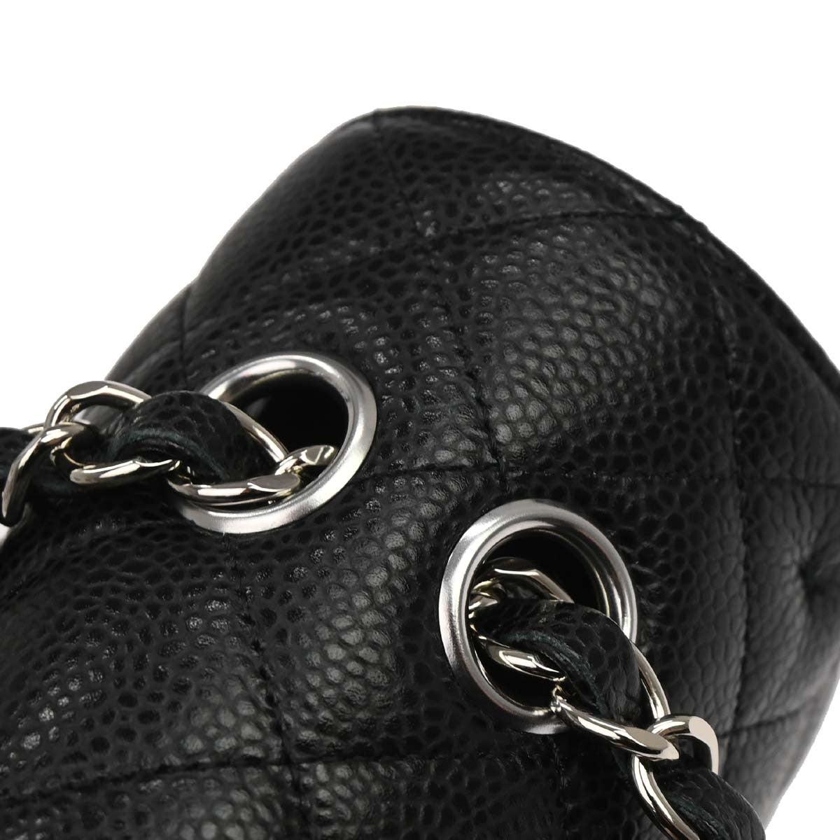 Chanel Black Calfskin Medium Classic Double Flap Shoulder Bag