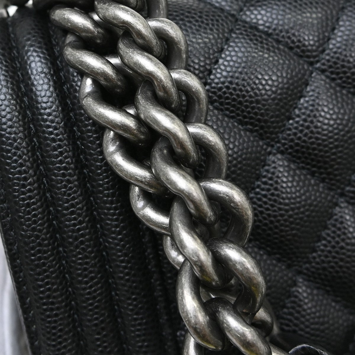 Chanel Boy Black Calfskin Small Chain Shoulder Bag