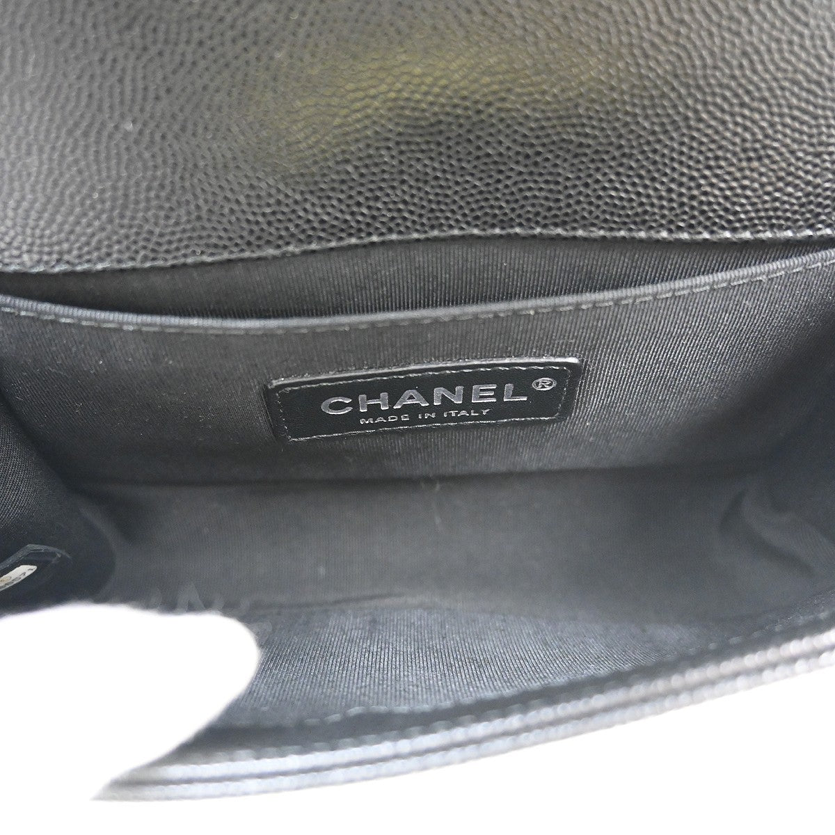 Chanel Boy Black Calfskin Small Chain Shoulder Bag
