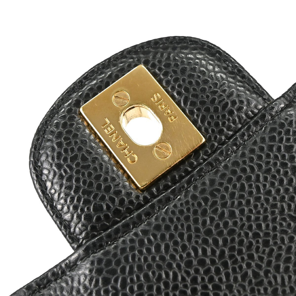 Chanel Black Calfskin Medium Classic Double Flap Shoulder Bag
